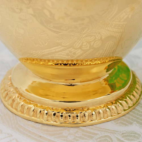 2.7.1229лп Чайник для теплоты латунный в позолоте фото 3