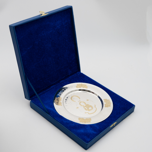 2.7.0939лф Тарелица латунная Знамение с фрагментальной позолотой фото 5 2.7.0939лф Тарелица латунная Знамение с фрагментальной позолотой фото 5