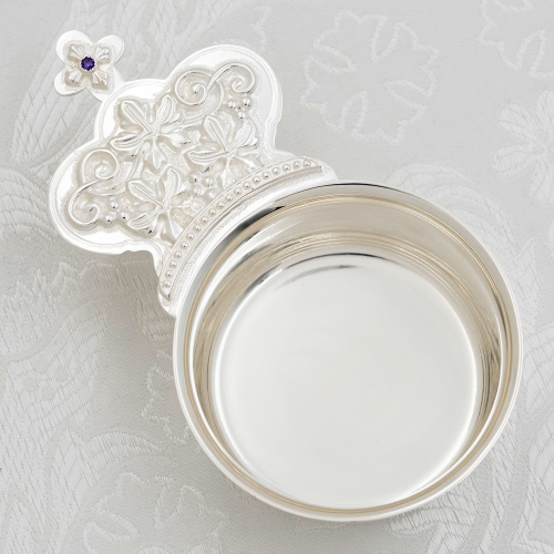 2.7.1303л-К Набор для архиерейской запивки латунный с фиолетовыми камнями в серебрении фото 7 2.7.1303л-К Набор для архиерейской запивки латунный с фиолетовыми камнями в серебрении фото 7