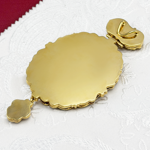 2.7.0653лп-2 Панагия латунная в позолоте без цепи фото 2 2.7.0653лп-2 Панагия латунная в позолоте без цепи фото 2