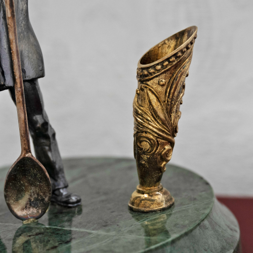 2.13.0135л Скульптура «Сталевар» с подставкой под ручку латунная на основании из акрила фото 4 2.13.0135л Скульптура «Сталевар» с подставкой под ручку латунная на основании из акрила фото 4