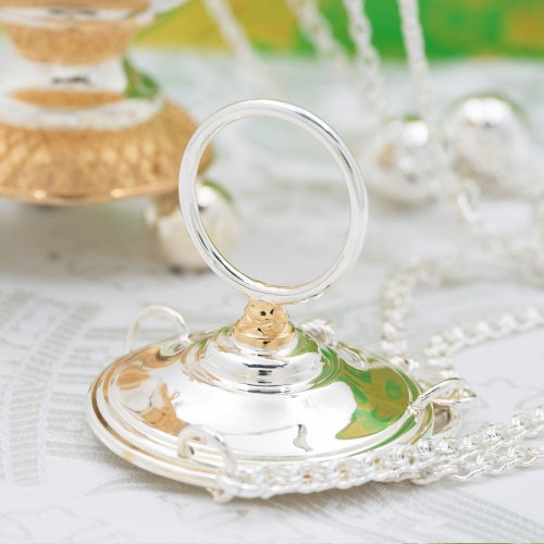 2.7.1129лф Кадило латунное с красными камнями в серебрении и фрагментальной позолотой фото 2 2.7.1129лф Кадило латунное с красными камнями в серебрении и фрагментальной позолотой фото 2