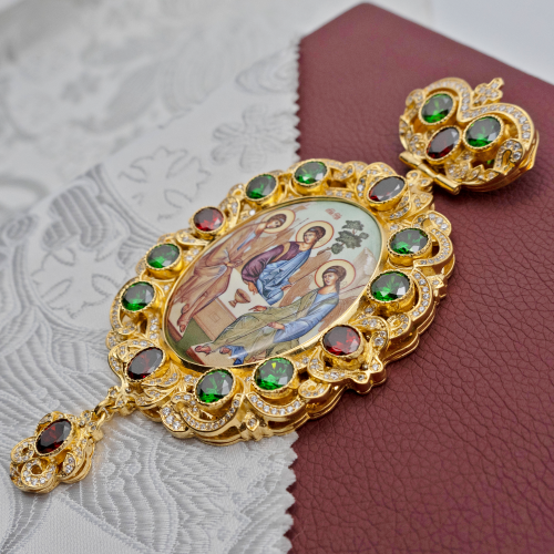 2.7.0653лп-2 Панагия латунная в позолоте без цепи фото 7 2.7.0653лп-2 Панагия латунная в позолоте без цепи фото 7