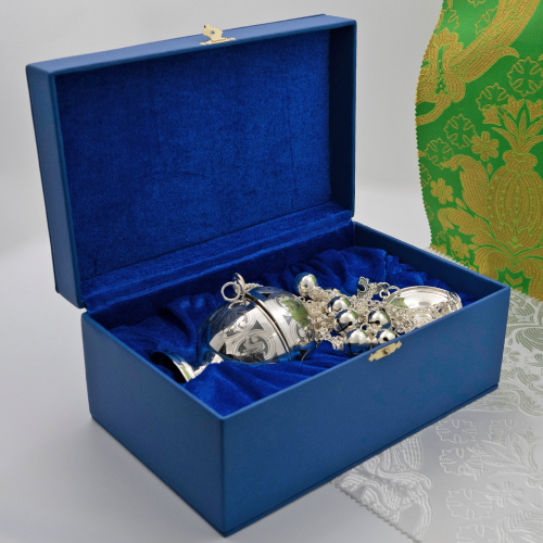 2.7.2961лр Кадило латунное с патинированием в серебрении фото 2 2.7.2961лр Кадило латунное с патинированием в серебрении фото 2