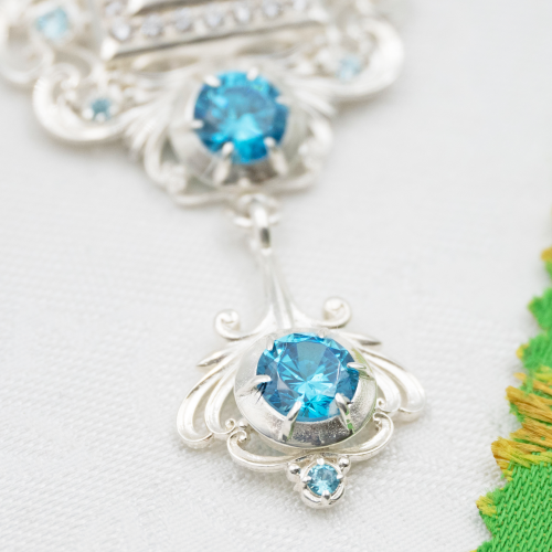 2.7.2563л-2/1л-К Архиерейский комплект наперсный латунный в серебрении фото 8