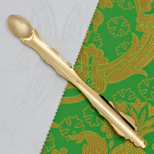 2.7.1552лпр Лжица латунная с патинированием в позолоте фото 4 2.7.1552лпр Лжица латунная с патинированием в позолоте фото 4