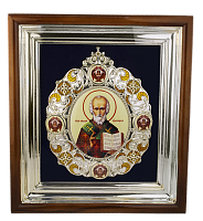 2.14.0169лмэ-5 Икона настенная - святитель Николай Чудотворец