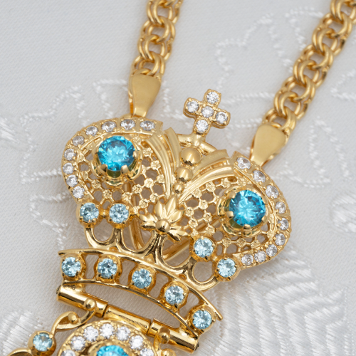 2.7.2291лп-2/1лп-К Архиерейский комплект латунный с голубыми камнями в позолоте фото 10 2.7.2291лп-2/1лп-К Архиерейский комплект латунный с голубыми камнями в позолоте фото 10