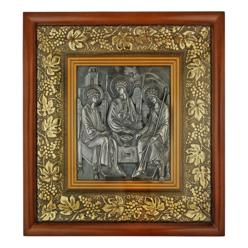 2.14.0086 Икона настенная серебряная - Святая Троица.