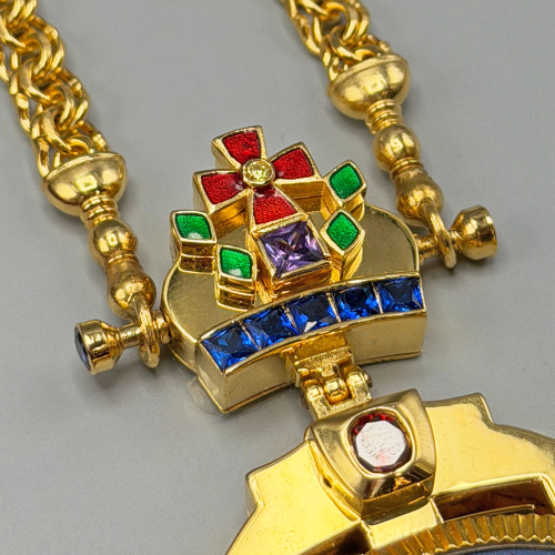 2.7.2825лпэ-2/160лп Панагия латунная в позолоте фото 4