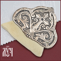 2.7.1310л Губка для антиминса латунная в серебрении большая