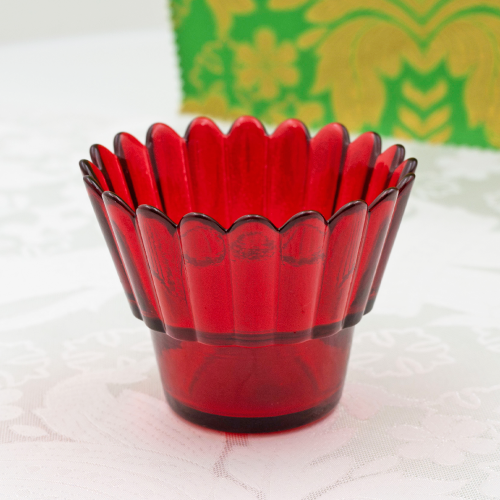 2.7.2656лп Лампада настольная латунная с красными камнями в позолоте фото 6