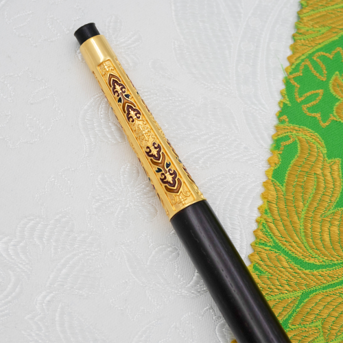 М2.7.2398лнпчэ Жезл латунный в позолоте с натуральными камнями фото 3