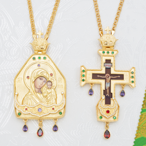 2.7.1634лп-2/1лп-К Архиерейский наперсный комплект в позолоте