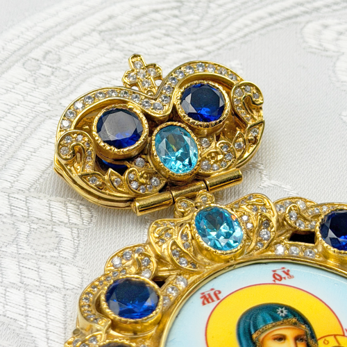 2.7.0653лп-2 Панагия латунная в позолоте без цепи фото 5 2.7.0653лп-2 Панагия латунная в позолоте без цепи фото 5