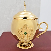 2.7.0684лп Ладанница латунная в позолоте