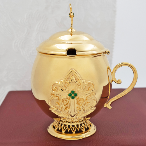 2.7.0684лп Ладанница латунная в позолоте