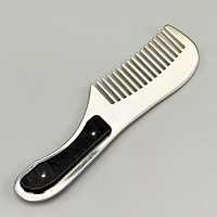 2.13.0431л Гребень латунный в серебрении