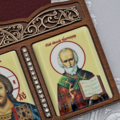 2.79.0042л Автомобильная икона латунная на дереве фото 4 2.79.0042л Автомобильная икона латунная на дереве фото 4