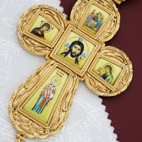 2.10.0021лп-2/1лп Крест наперсный в позолоте фото 4 2.10.0021лп-2/1лп Крест наперсный в позолоте фото 4