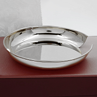 2.7.0802л Тарелица для просфор латунная в серебрении