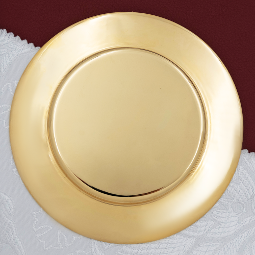 2.7.0898лп Тарелица латунная Знамение с травлением в позолоте фото 4 2.7.0898лп Тарелица латунная Знамение с травлением в позолоте фото 4