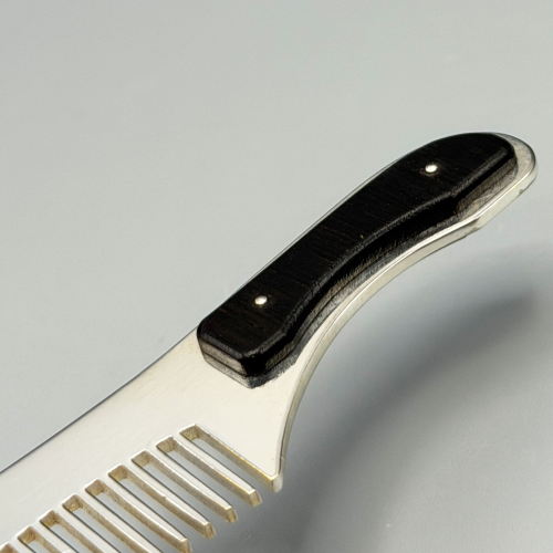 2.13.0431л Гребень латунный в серебрении фото 3