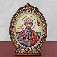 2.78.09041л Икона настольная - образ благоверного князя «Георгий (Юрий) Всеволодович»