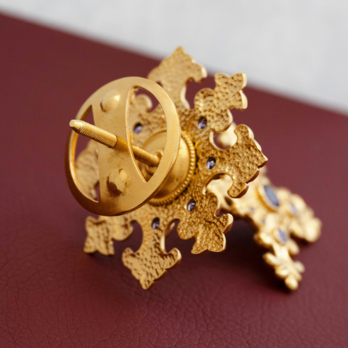 2.7.1420лп Крест на митру латунный в позолоте фото 3 2.7.1420лп Крест на митру латунный в позолоте фото 3