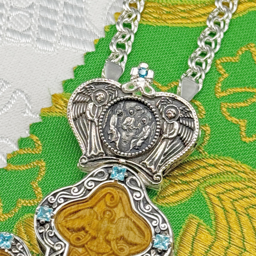 2.10.0420лр-13/1л Крест наперсный с деревянным образом и цепью фото 4 2.10.0420лр-13/1л Крест наперсный с деревянным образом и цепью фото 4