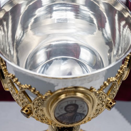 2.7.1159лп-2 Потир на 0,75 литра в позолоте фото 6