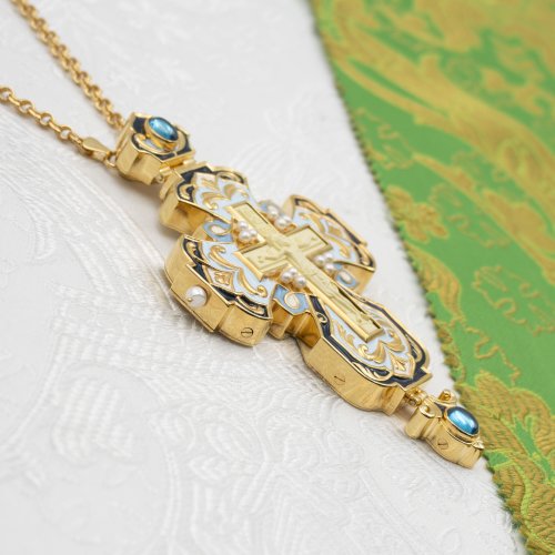 2.7.2620лп-11/1лп-К-М Архиерейский наперсный комплект в позолоте фото 9 2.7.2620лп-11/1лп-К-М Архиерейский наперсный комплект в позолоте фото 9