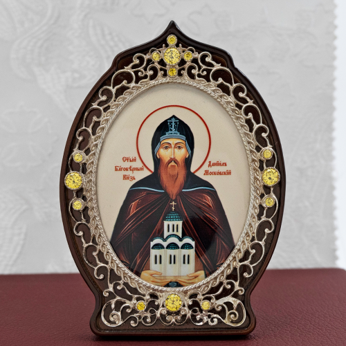 2.78.0924л Икона настольная латунная Святой Даниил фото 2 2.78.0924л Икона настольная латунная Святой Даниил фото 2