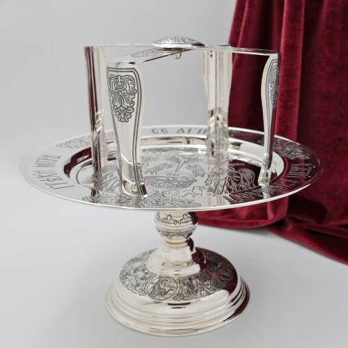 2.7.2865лр Дискос латунный с патинированием в серебрении фото 4 2.7.2865лр Дискос латунный с патинированием в серебрении фото 4