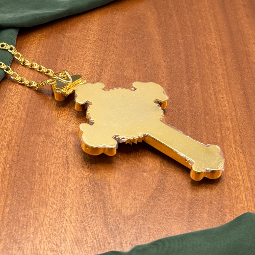 2.10.0618лпэ/1лп Крест наперсный в позолоте с эмалью фото 2