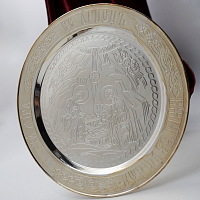 2.7.1810л Дискос латунный в серебрении