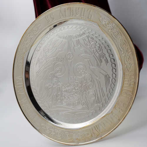 2.7.1810л Дискос латунный в серебрении