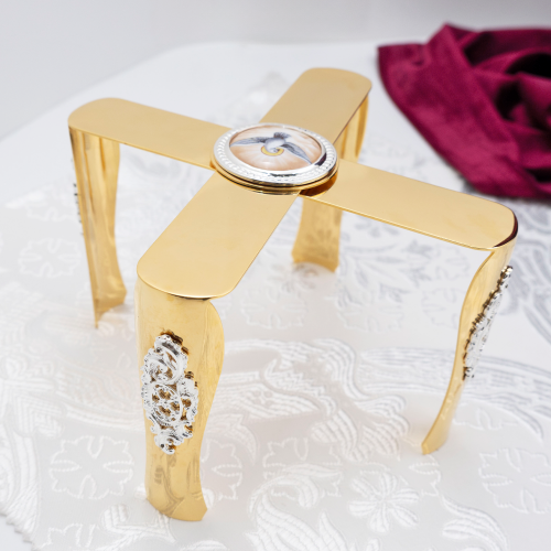 2.7.2759клп-18-К/7 Евхаристический комбинированый набор с фрагментарным серебрением на 1л фото 15