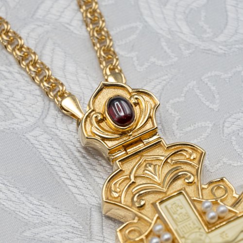 2.10.0646лп-11/1лп Крест наперсный в позолоте фото 5