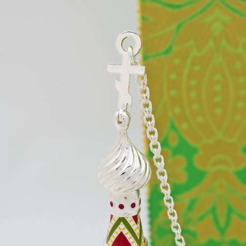 2.7.1945лэ Кадило латунное с эмалью в серебрении фото 6