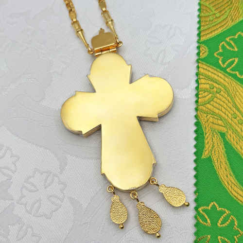 2.10.0530лнпэ-2/64лп Крест наперсный с натуральными камнями фото 7 2.10.0530лнпэ-2/64лп Крест наперсный с натуральными камнями фото 7