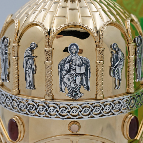 2.7.2369лнпр Сион латунный с натуральными камнями в позолоте фото 6 2.7.2369лнпр Сион латунный с натуральными камнями в позолоте фото 6