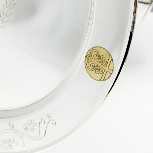 2.7.2440лфч Дискос в серебрении и фрагментарной позолотой фото 6