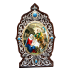 ( 2.78.01794л )( Икона )( Юв. Сплав ) (Рождество Христово с голубыми камнями)
