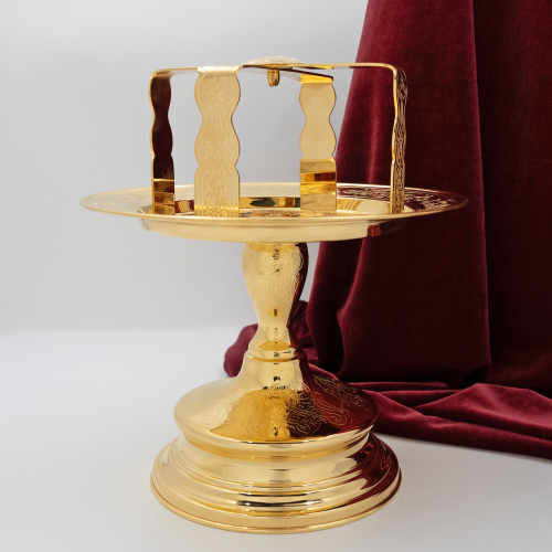 2.7.1808лп Дискос латунный в позолоте фото 7 2.7.1808лп Дискос латунный в позолоте фото 7