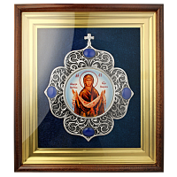 2.14.0103л-1 Икона  настенная - Покров Пресвятой Богородицы.