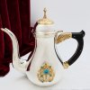 ( 2.7.1891лф )( Чайник )( Юв. Сплав ) (с голубыми камнями)