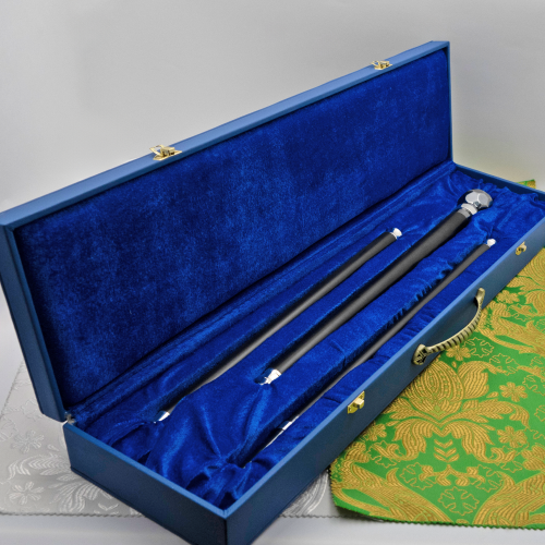 2.7.2980лр Посох латунный с патинированием в серебрении фото 5