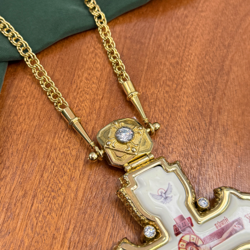 2.10.0381лп-2/64лп Крест наперсный в позолоте фото 3 2.10.0381лп-2/64лп Крест наперсный в позолоте фото 3