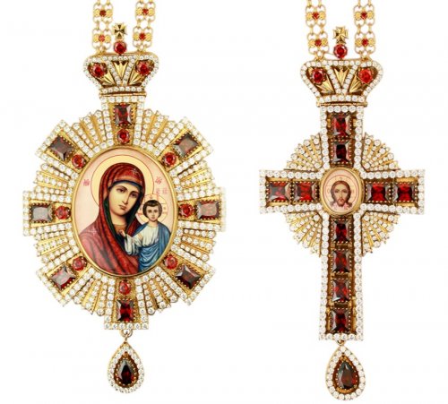 ( 2.7.1579лп-2/65лп-К )( Панагия с цепью )( Юв. Сплав )